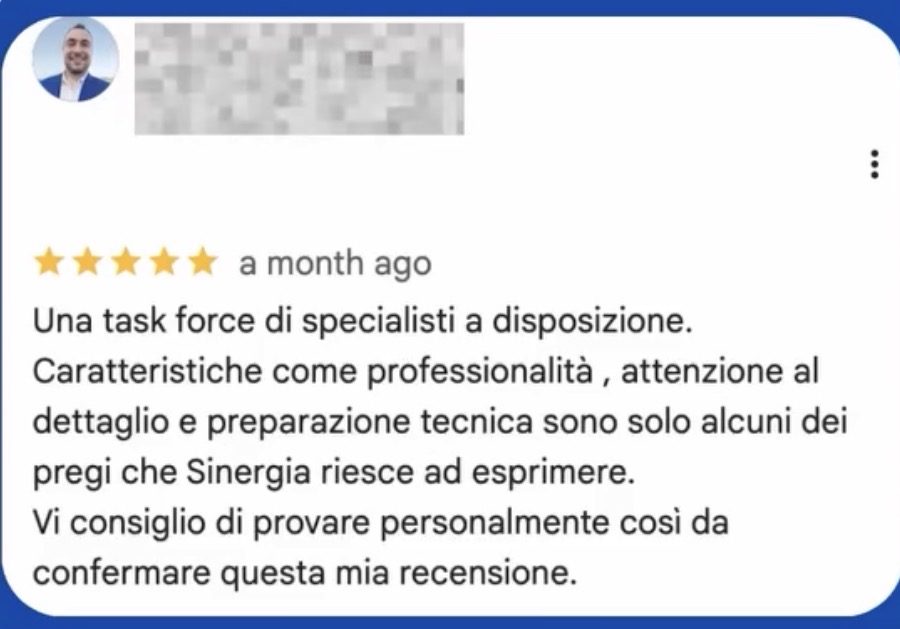 Recensione: una task force di specialisti, professionalità, attenzione al dettaglio e preparazione tecnica